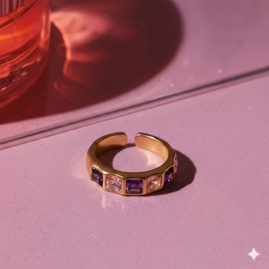 Pink Crustinite Ring